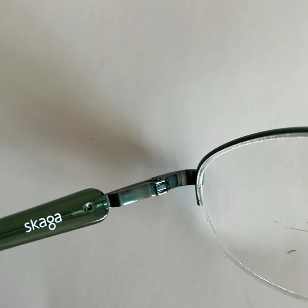 Skaga Half Rim Greem Metal Frame Eyeglass Frame Only 3830 LI 50[]18